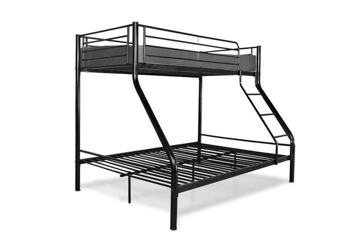 Black Double Metal Bunk Bed Free Delivery