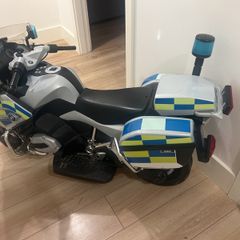 kids police motorised bike