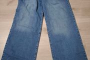 Denim wide leg jeans size UK 8L