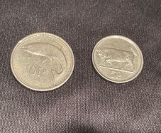 1993 set 10p and 5p coins