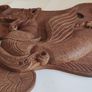 Timber carved hand carved wall hanging Chinese /Asian Image 4