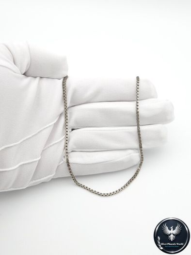 Vintage 925 Sterling Silver Box Chain