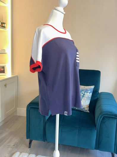 Ladies Navy, White & Red Tee Shirt from West Quay Carrig Donn