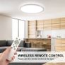 LED Ceiling Light with RGB Backlight, 24W 3200LM 3000K-6000K Dimmable, Remote Control, IP54 Waterproof Bathroom Light, Modern Flush Ceiling Light, for Kitchen Hallway Child's Bedroom (FREE POSTAGE) Image 7