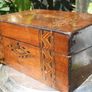 Antique 1800's Portable Writers Desk L-11,4" W-8" H5,3" Image 4