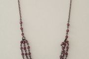 Delicate Layered Purple-Beaded Necklace