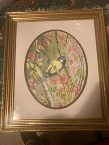 Signed framed watercolour free postage