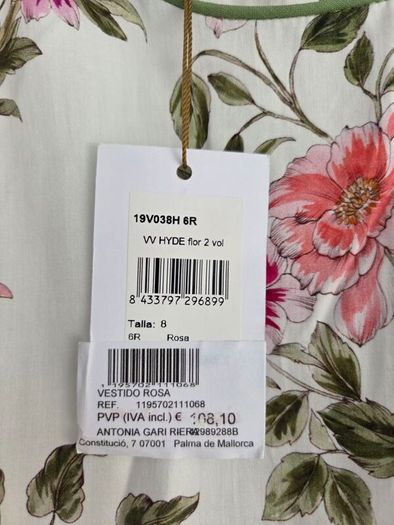 8years, With Tags NEW Villalobos Floral Tiered Girls Dress