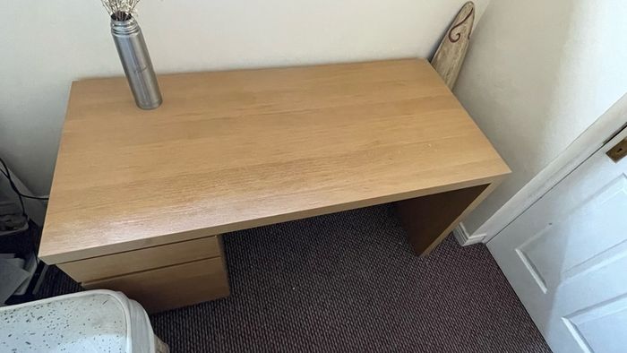 Large wooden desk for sale (roughly 40cm x 1.30m)