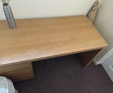 Large wooden desk for sale (roughly 40cm x 1.30m)