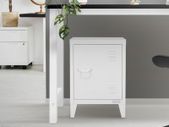 Industrial filing cabinet bedside cabinet 40x30x57.5 cm white steel ML design Industrial filing cabinet bedside cabinet