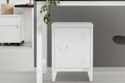 Industrial filing cabinet bedside cabinet 40x30x57.5 cm white steel ML design Industrial filing cabinet bedside cabinet
