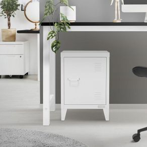 Industrial filing cabinet bedside cabinet 40x30x57.5 cm white steel ML design Industrial filing cabinet bedside cabinet