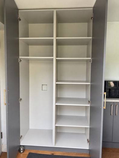 Utility room cabinets and worktops