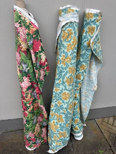 Rolls of fabric