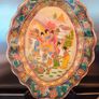 a Chinese Satsuma "Geisha" Oval Platter - Stamped Image 2