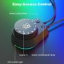 C30 Bluetooth PC Speakers for Desktop Computer, Monitor, Laptop, Gaming, 3.5mm Aux input, USB Powered, Colourful LED Lighting, Stereo 2.0, 1 Pair Image 7