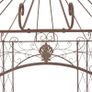 Garden Pavilion Antique Brown 558x350x408 cm Iron Image 2