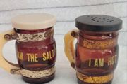 Vintage Salt &amp; Pepper   Pots / Tankard  1970s