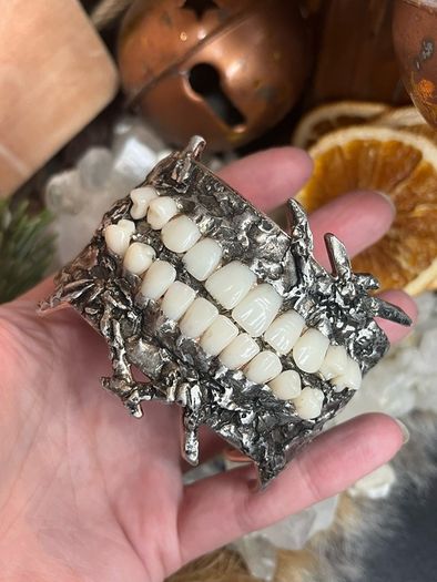 Bite Me Unusual Weird Teeth Bangle