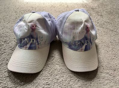 H&M Frozen girls baseball hats 4-6 years old and 7-12 years old