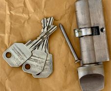 35:35mm lock cylinder with 3 keys