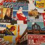 Vintage Italian Printed canvas fabric Image 3