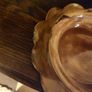 Large Antique Victorian Majolica Cheese Dome & Stand Oak Leaf & Bark Image 4