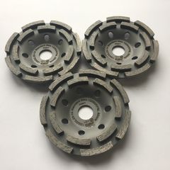 3pc SET PROFESSIONAL Diamond grinding disc, cup, wheel 125mm, 5" concrete, stone