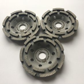3pc SET PROFESSIONAL Diamond grinding disc, cup, wheel 125mm, 5" concrete, stone