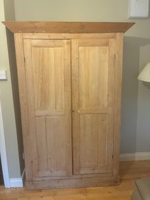 Antique Irish Pine Wardrobe