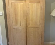 Antique Irish Pine Wardrobe