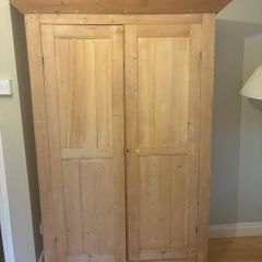 Old Irish Pine Wardrobe