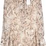 Karen Millen Beige Pink Snake Print Pleated Mini Dress BNWT UK 14 RRP 230 Image 6