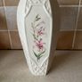 Belleek China 2 Country Trellis Vases 7" & 10" Image 10
