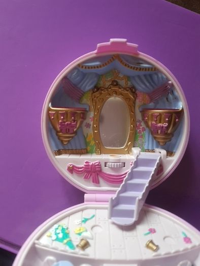 Polly Pocket ; Rare Vintage Bluebird Ballerina Rose Compact (SR 2)