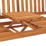 3-Seater Garden Bench with Table 150 cm Solid Teak Wood Image 8