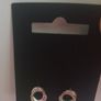 Pilgrim Danish Design Silver Tone Sparkling Open Circle Stud Earrings New CAN POST Image 3