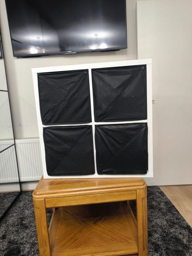 Cube shelf with drawers, very heavy (not IKEA)