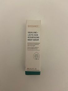Biossance squalane lactic acid resurfacing night serum 4 ml