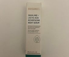 Biossance squalane lactic acid resurfacing night serum 4 ml