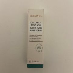 Biossance squalane lactic acid resurfacing night serum 4 ml