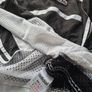 Adidas shirt T-shirt black white short sleeve vintage D164 UK 32 / 34 the  Brand Image 9