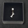 Pandora Style Sterling Silver & Cubic Zirconia Spacer Bead, I Love My Dog Charm Image 2