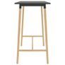 Bar Table Grey 120x60x105 cm MDF & Solid Beechwood Image 3