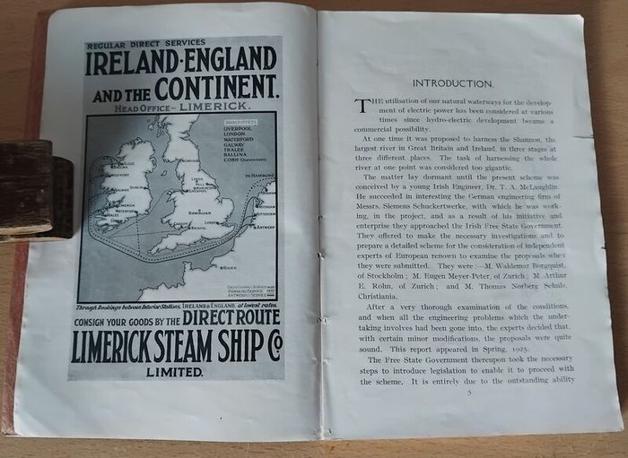The Shannon Hydro-electric Scheme (Ardnacrusha) by TC Carroll & Sons 1920s Booklet Rare FREEPOST