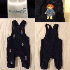 Paddington Bear Blue Corduroy All In One Dungaree,s