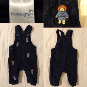 Paddington Bear Blue Corduroy All In One Dungaree,s