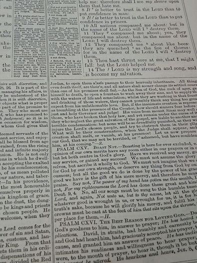 19th Century Family Bible (13x11 inches)