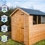 Shed Roof Kit - Rubber Roofing Kit (2.1m x 3m) Alternative to Roofing Felt for Sheds. 50 Year Life Expectancy. 20 Year Warranty. Summerhouses, Garden Offices, Outbuildings. Image 3